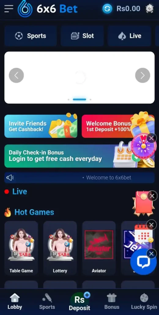 6x6 bet Game