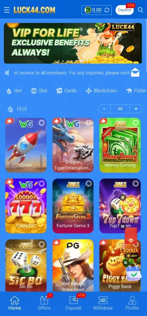 Luck44 Game